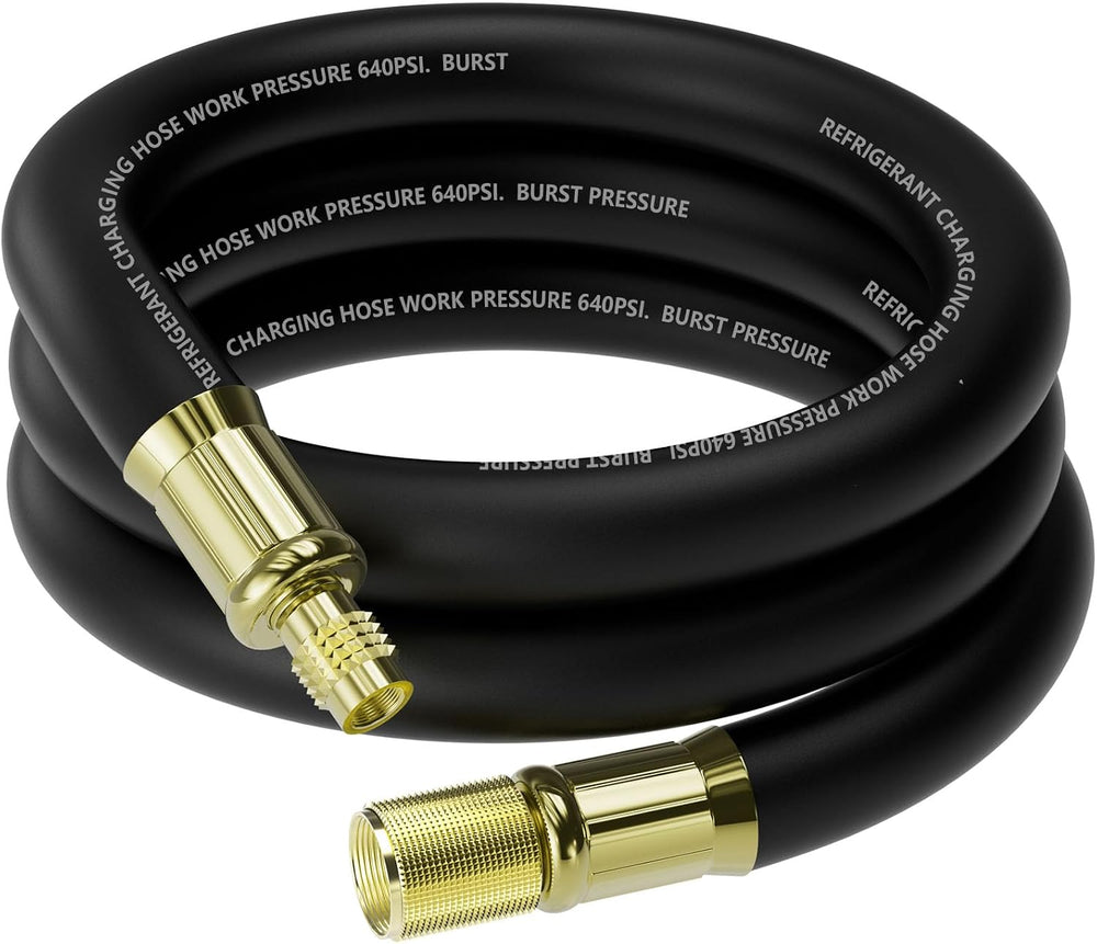 1/2" High Flow Vacuum Hose for Refrigeration, 6FT, 1/2" x 1/4"...
