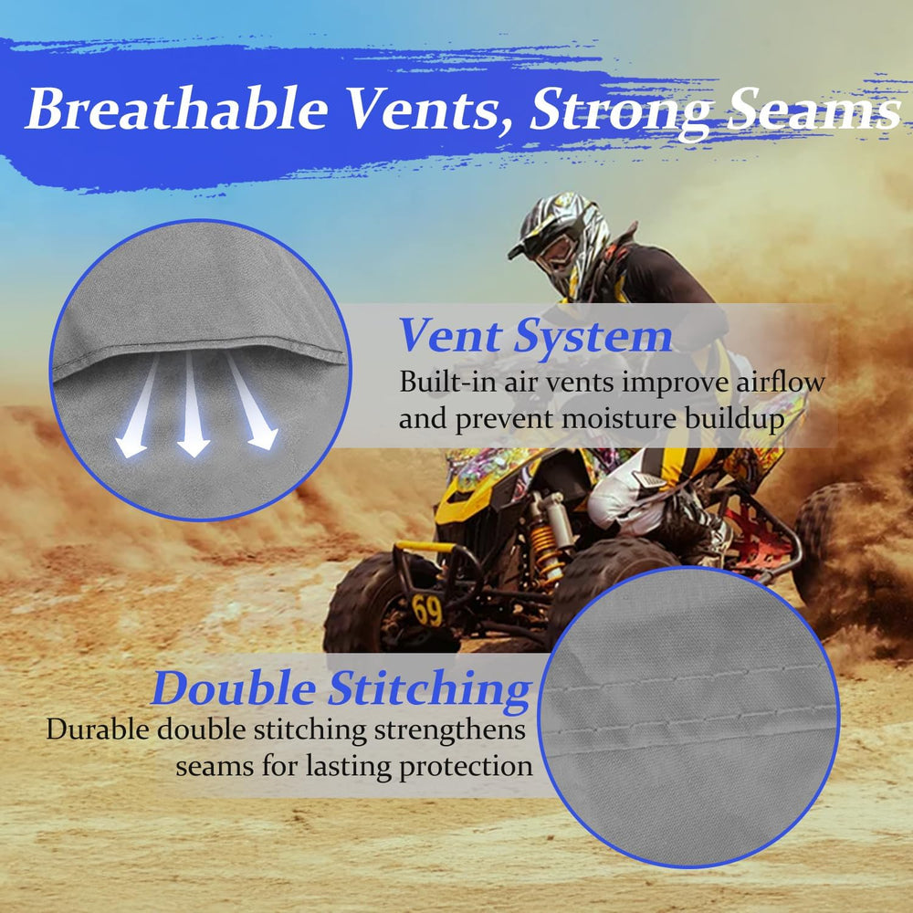 ATV Covers Waterproof Outdoor Heavy Duty, ATV Cover 600D UV Resistant Tear Pr...