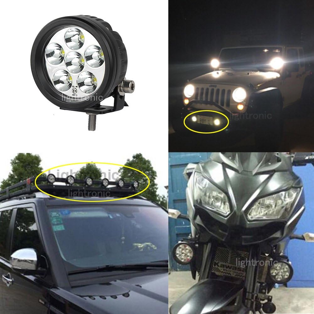 Lightronic Offroad LED Fog & Driving Light/Pods Light, 3.5" Round Co...