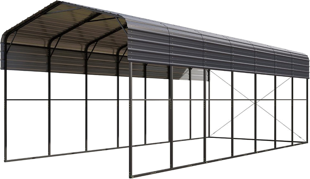 GREEN PARTY 14x35x13 ft Metal RV Carport Heavy Duty Canopy Garage Shelter