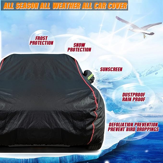 Car Cover, Fit for MPV, Breathable New Material for Sun Protection, Waterproof