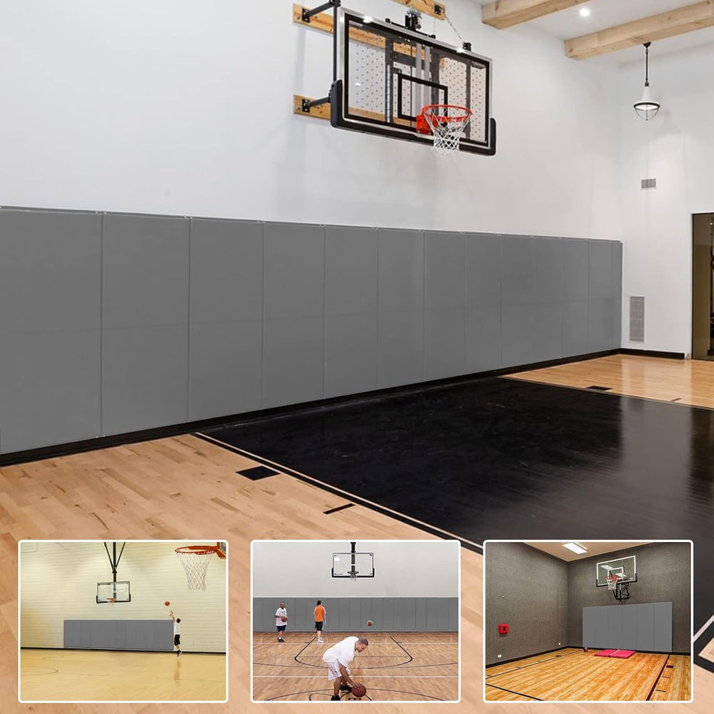 PROGOAL 2"/4" Thick Foam Protection Wall Pad,Gym Basketball-Court