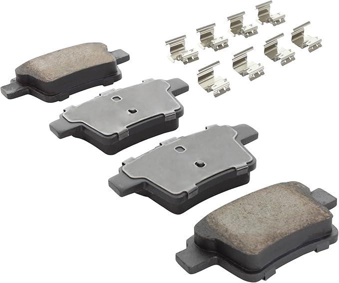 Premium Semi-Metallic Rear Brake Pads Compatible