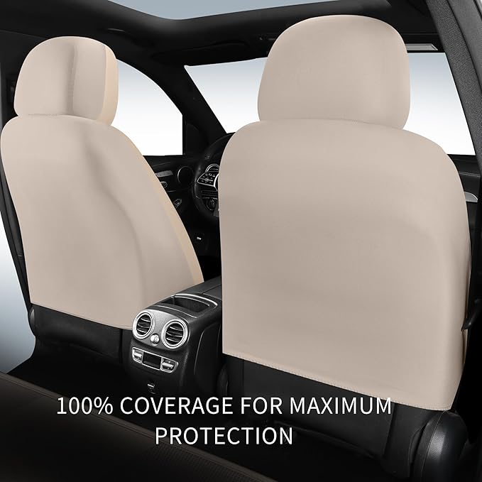 Car Seat Covers, Breathable and Waterproof Leather Seat Covers, Luxury PU (2 ...