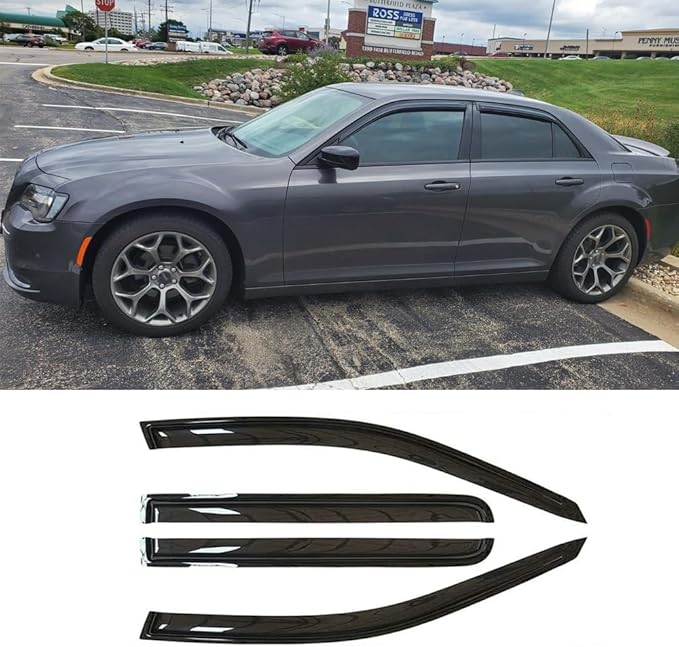 Sunproof Waterproof Side Window Wind Deflector, Window Visor fit (4PCS)