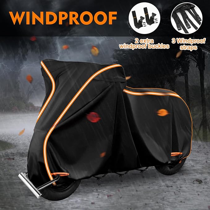 Waterproof Motorcycle Cover for Vespa GTV, Vespa GTS, Outdoor 420D Bike Cover