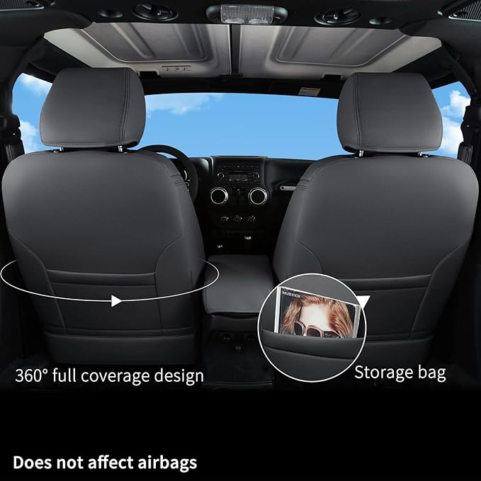 GIANT PANDA Customized Front Car Seat Covers