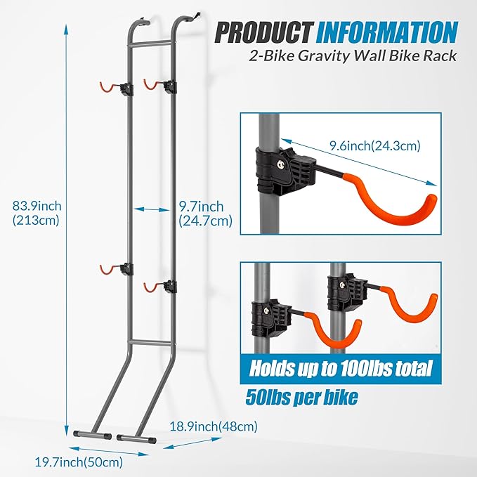 Suchtale 2 Bike Rack, Bicycle Rack, Bike Storage Rack