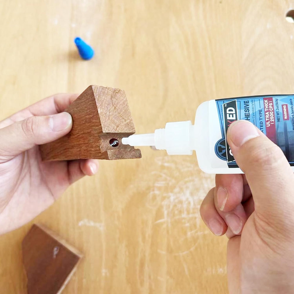 Super Glue Kits, Thin, Medium & Ultra Thick, 6 oz CA Glue for Woodworking