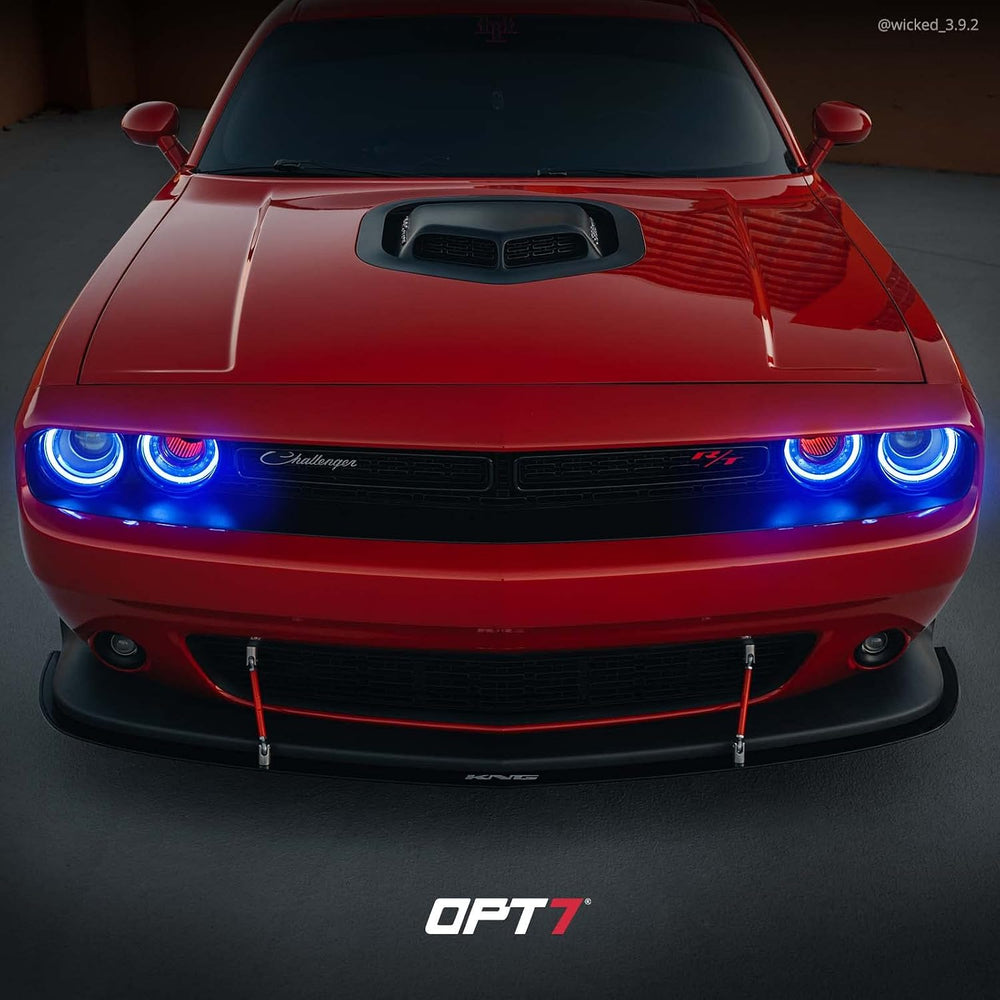 OPT7 Aura Halo Accent Lights for 2008-2023 Dodge Challenger with Remote Contr...