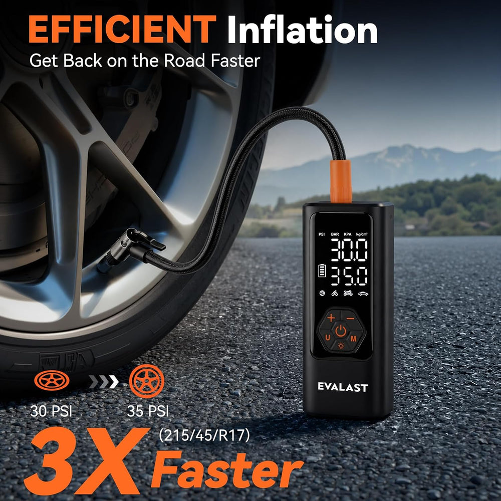 Tire Inflator Portable Air Compressor, 150 PSI Cordless Air Pump