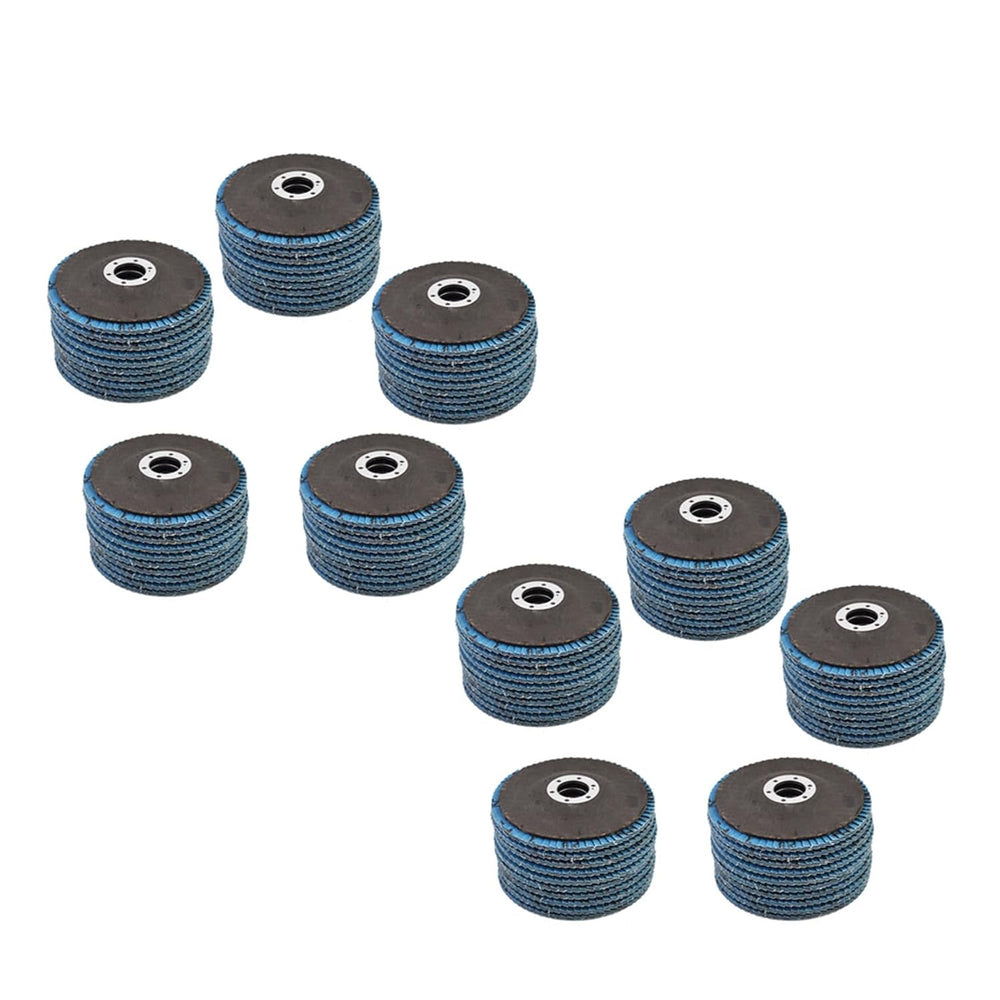 WFLNHB 100 Pcs 4-1/2" X 7/8" 40 Grits Zirconia Flap Discs