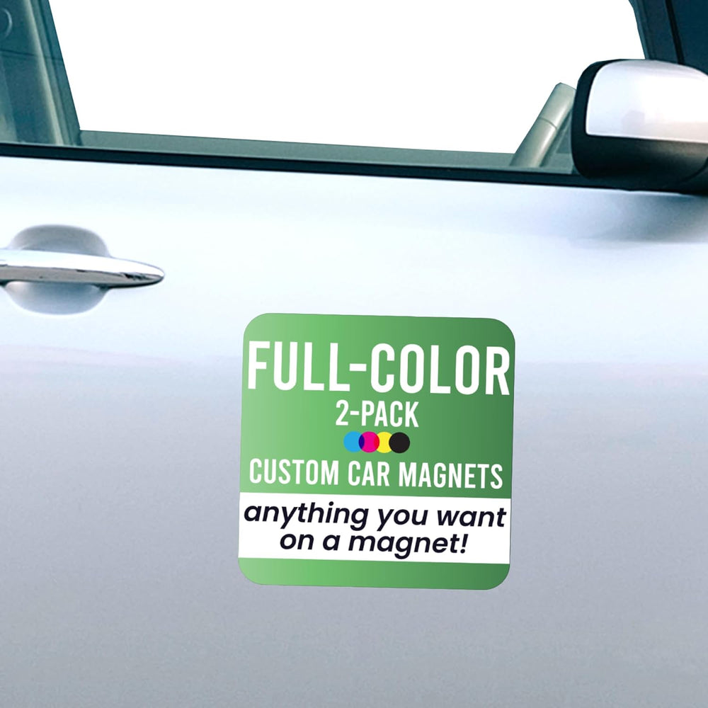Magnet Me Up Customizable and Personalized Automotive Magnet Decals (2 Pack)