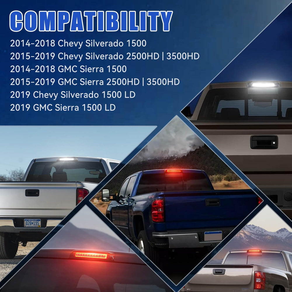 SUPAREE Third Brake Light Fit for 2014-2018 GMC Sierra/C-hevy Silverado 1500 ...