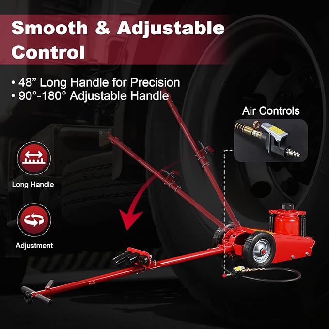 Stark USA Heavy Duty 35-Ton Air Hydraulic Floor Jack