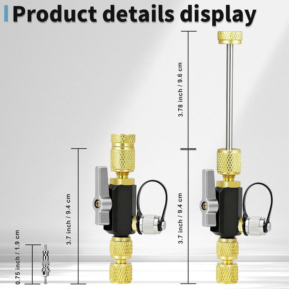 HVAC Valve Core Removal Tool, Mega Flow Vacuum-Rated Valve Core Removal Tool,...