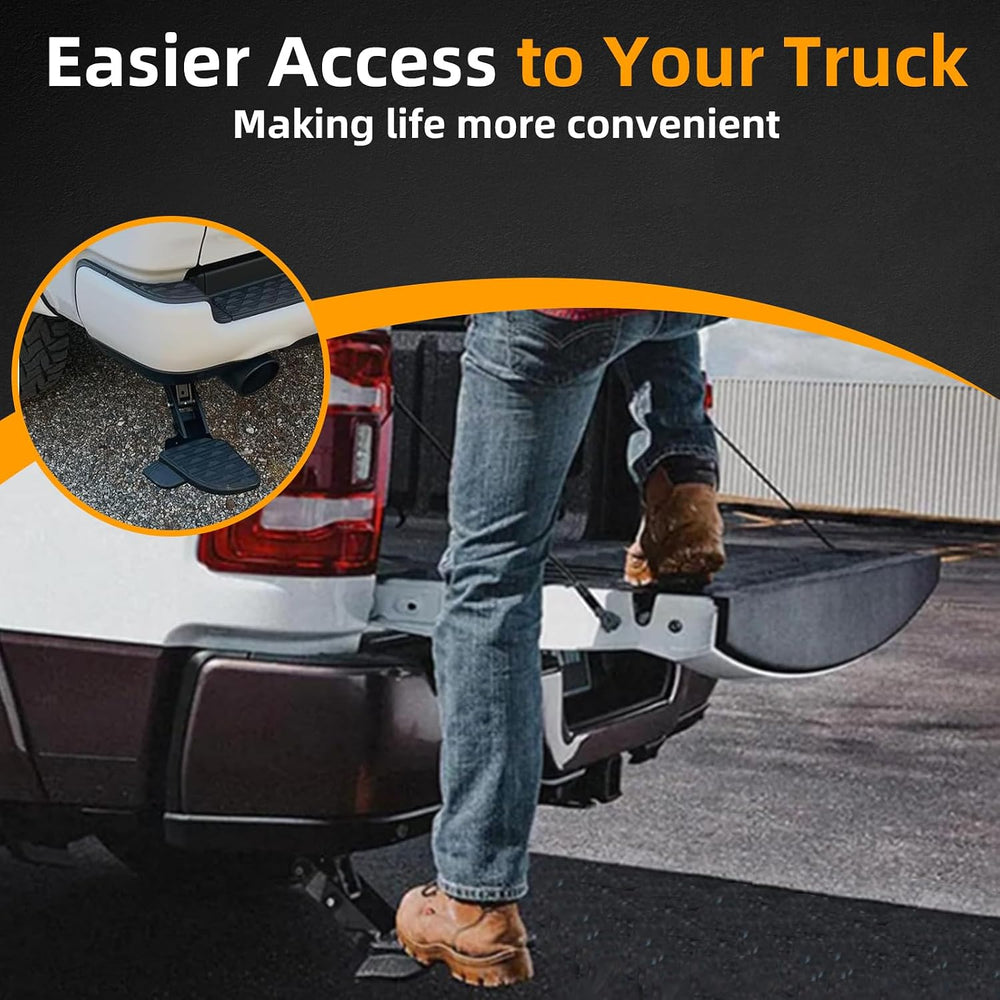 MITZONE Bed Step Compatible with 2009-2019 Dodge Ram 1500 2010-2018 RAM 2500 ...