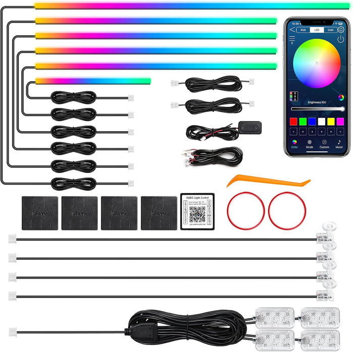 Dreamcolor Acrylic Interior Car LED Strip Light