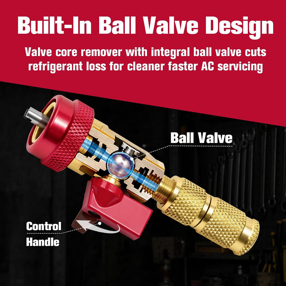 AC Valve Core Removal Tool Kit for R134a R1234yf