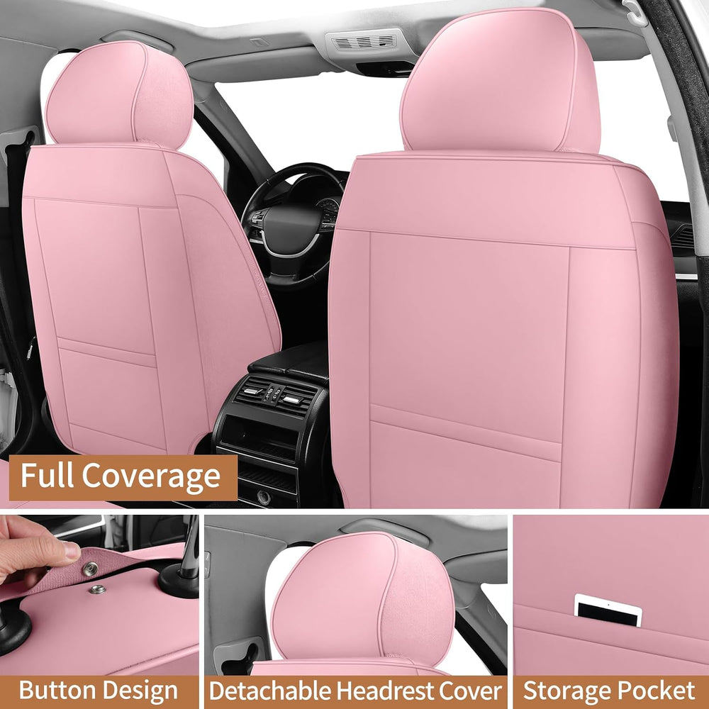 Leather Car Seat Covers Full Set Automotive Seat Protectors