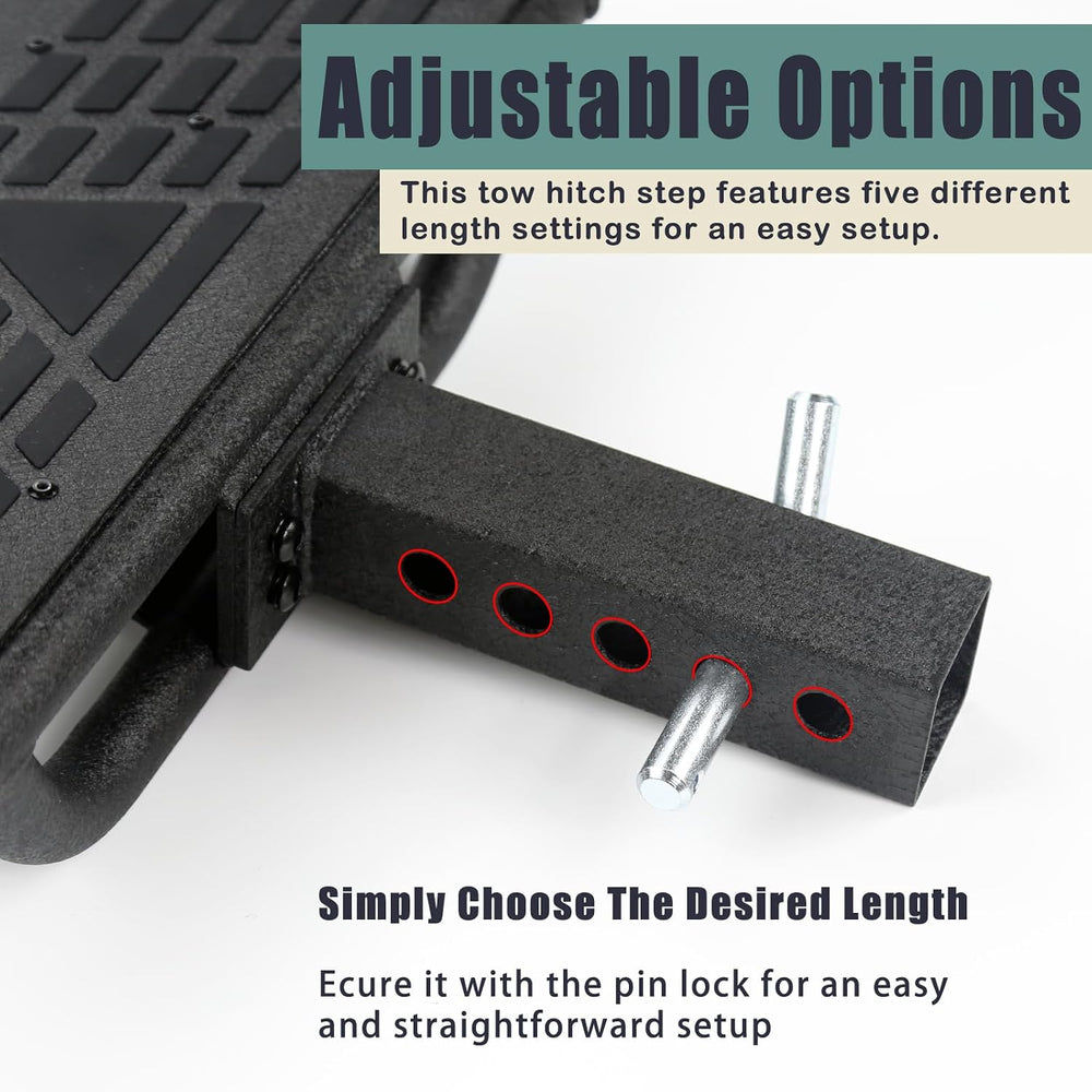 Universal Hitch Steps for Pickup Truck - Anti-Slip Solid Trailer Hitch Step f...