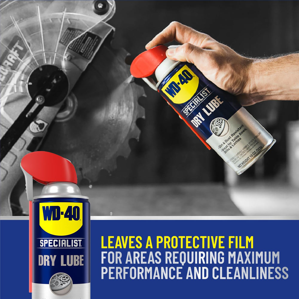 WD-40 Specialist Dry Lube with Smart Straw, Lubricant for Corrosion Protectio...