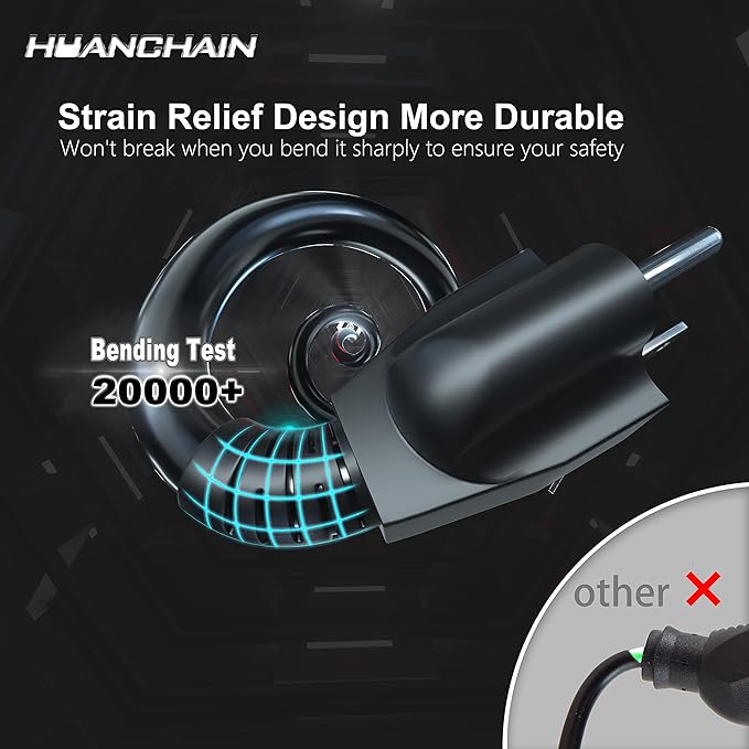 HUANCHAIN Black Outdoor Extension Cord 100 FT Waterproof, Flexible 16/3 Gauge