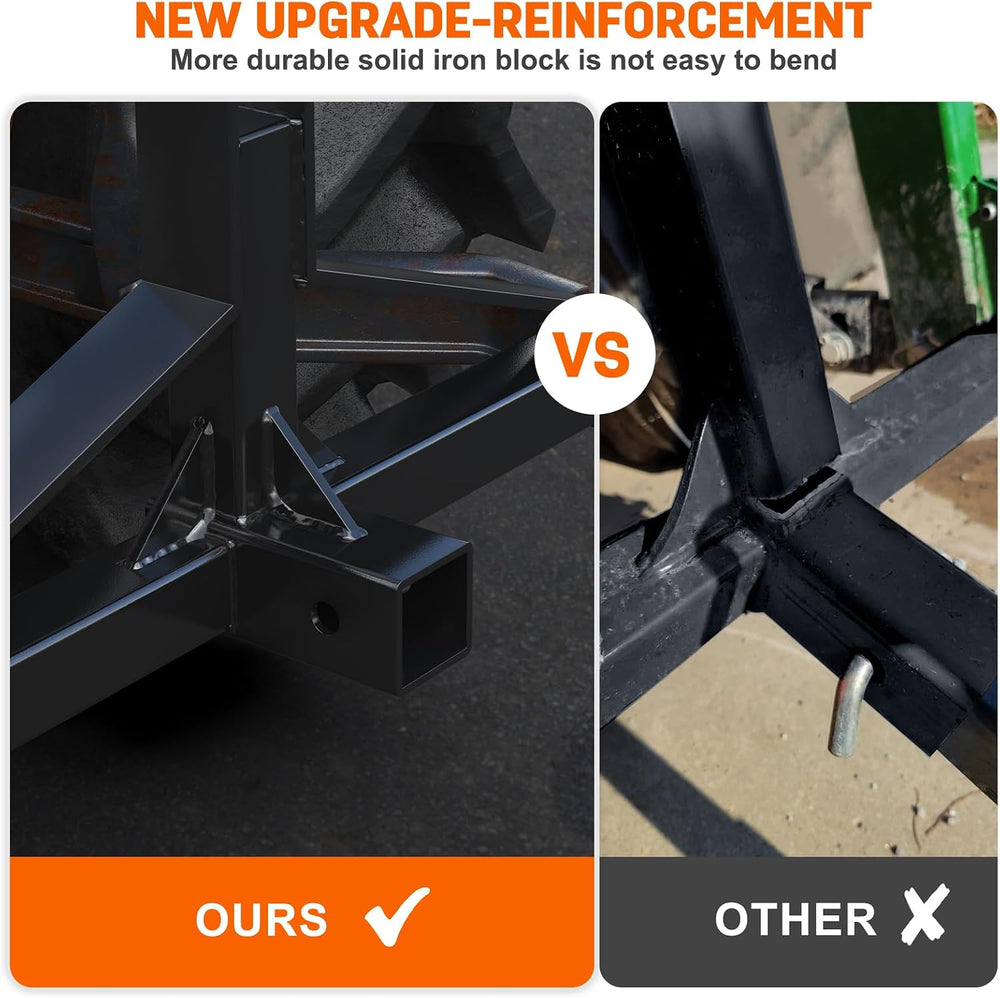3 Point Hitch Receiver Quick Hitch Compatible, Cat.1 Tractor Mover Draw Bar