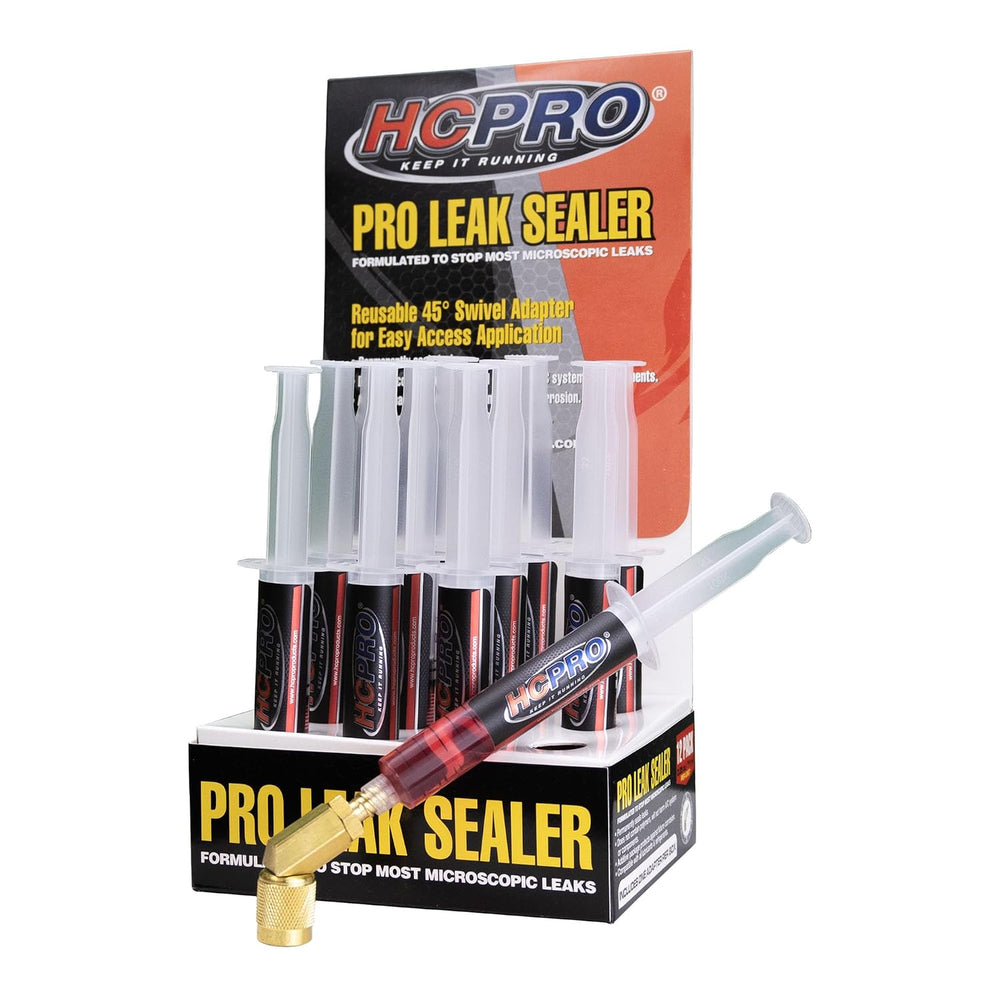 HCPRO HCLEAK12R Pro Leak Sealer with 45° Swivel Adapter for Easy Access Appli...