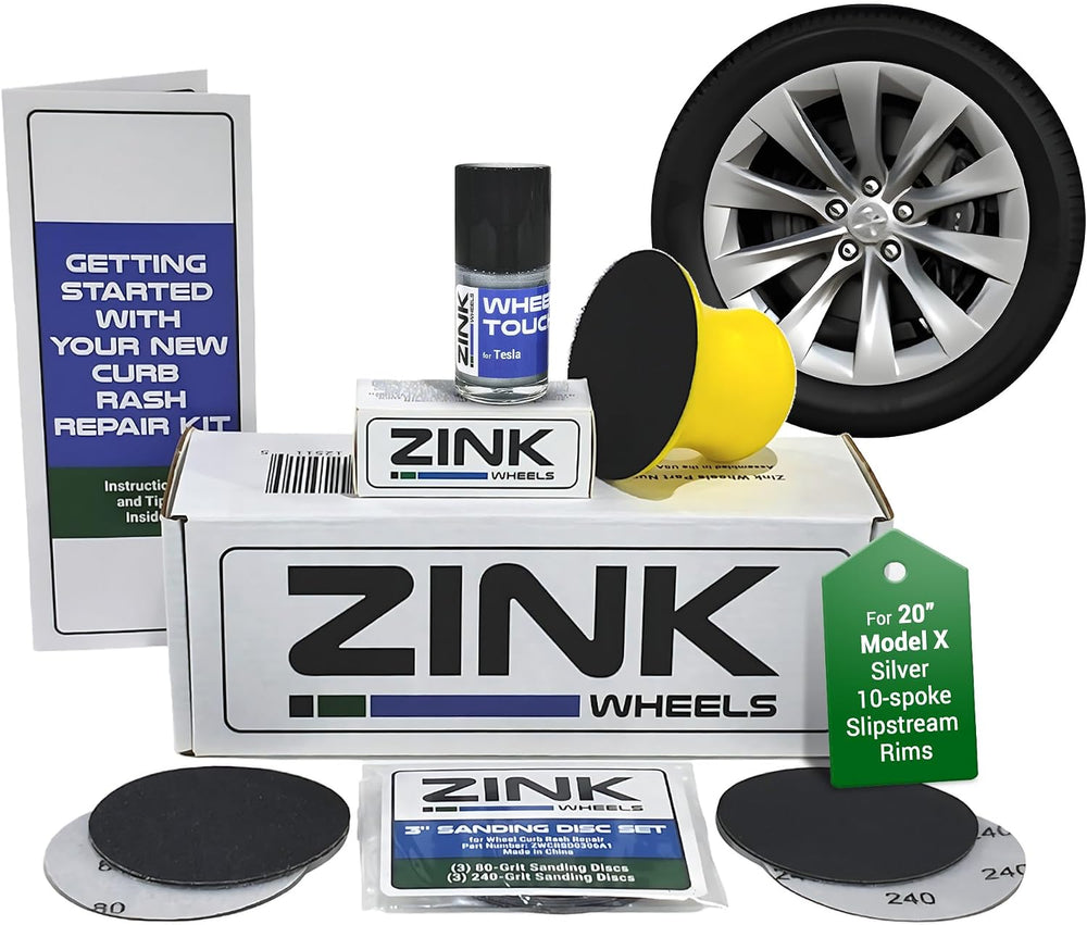 Premium Tesla Wheel Curb Rash Repair Kit