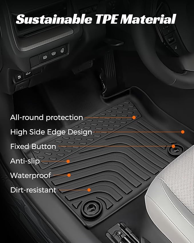 Floor Mats Cargo Liner for Toyota Prius 2023 2024 2025, All Weather Car Floor
