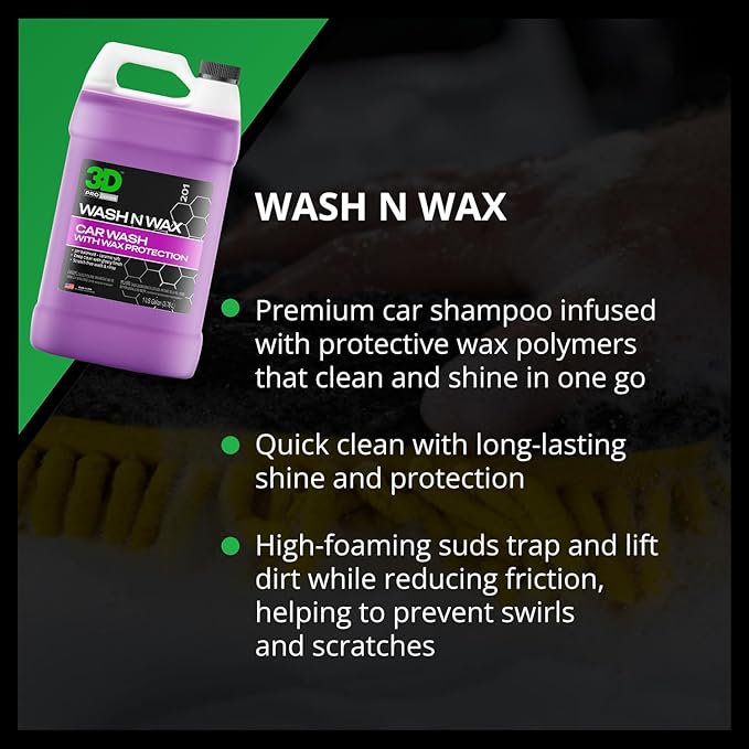3D Wash N Wax Car Wash Soap