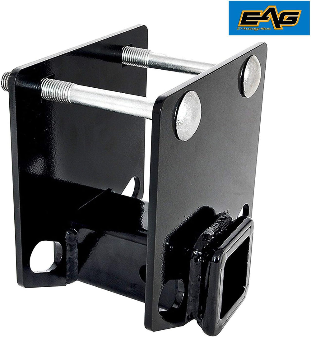 EAG RV Bumper Hitch 2 inches Receiver Adapter for 4 x 4 inches Square Bumper ...