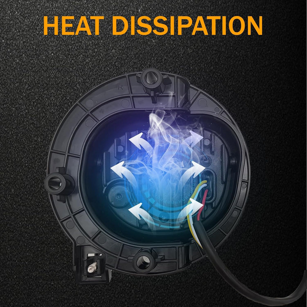 Pair LED Motorcycle Fog Lights Assembly with DRL Turn signal for Honda GoldWi...