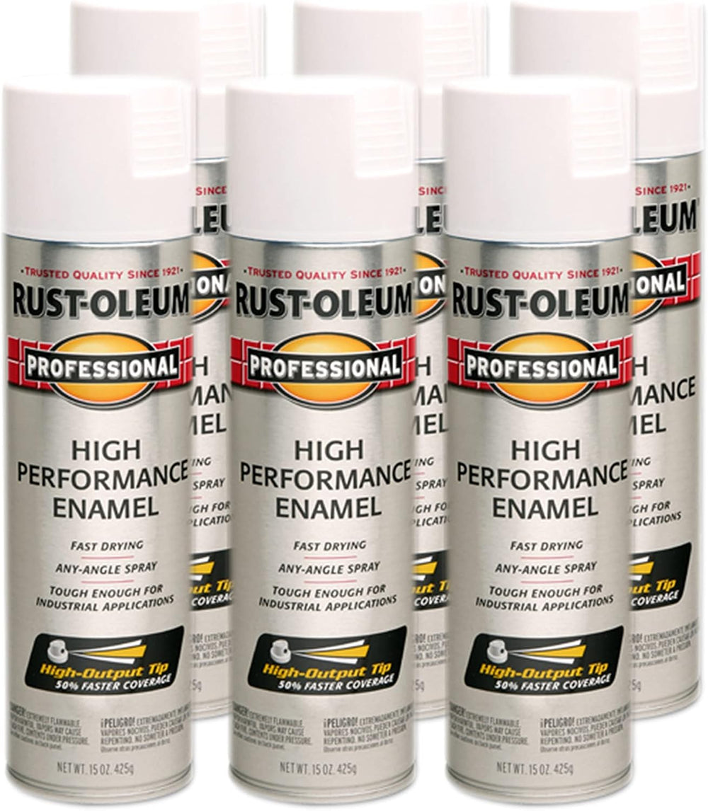 Rust-Oleum 239108-6PK Professional High Performance Enamel Spray Paint