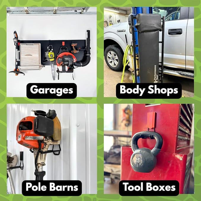 GATOR MAGNETICS Open Storage Hook: 4-Pack, The Ultimate Workshop & Garage