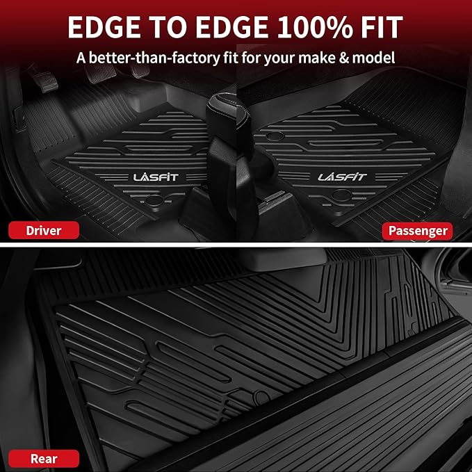 LASFIT Floor Mats for Ford F-150 2015-2025 | F150 Lightning 2022-2025 SuperCrew