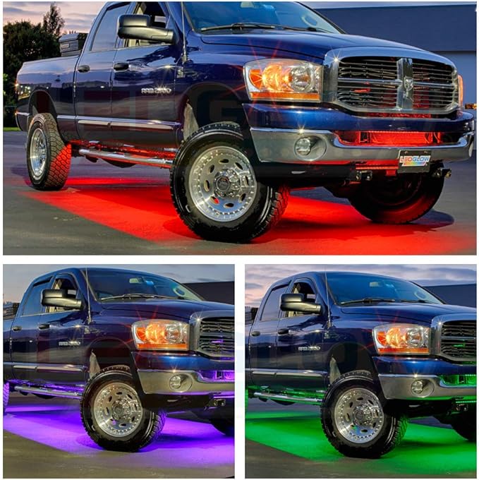 LEDGlow 6pc Million Color Multi-Color Truck LED Neon Underglow Accent Lighting