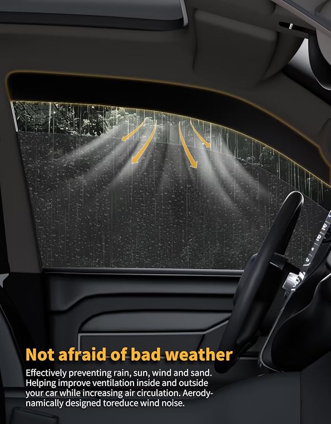 in-Channel Window Rain Guards Fit