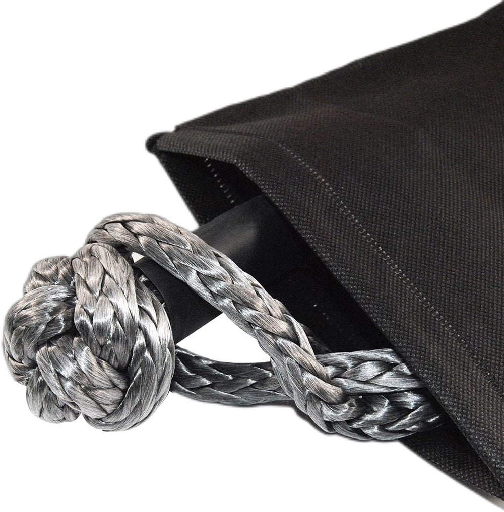 KING-PRO Recovery Ring 7/16"x20" 2PCS Soft Shackle 35,000lbs Breaki...