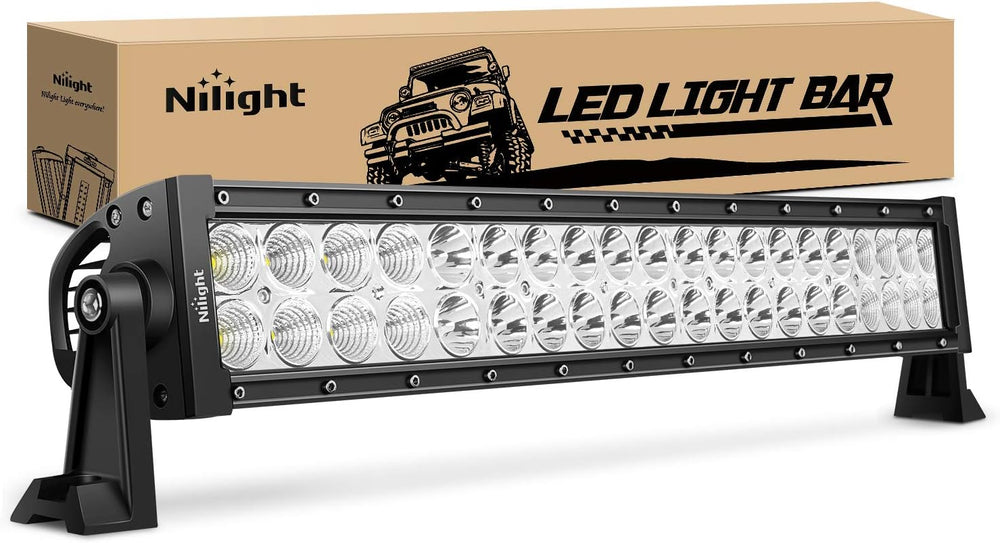 Nilight - 70003C-A 22" 120w LED Light Bar Flood Spot Combo Work Light Dr...