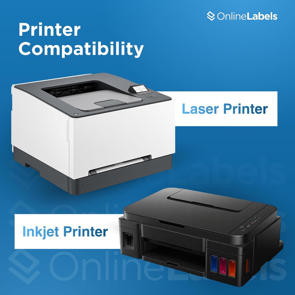 OnlineLabels 1.5" x 1" Labels - White Matte - Inkjet/Laser - 5,000 ...