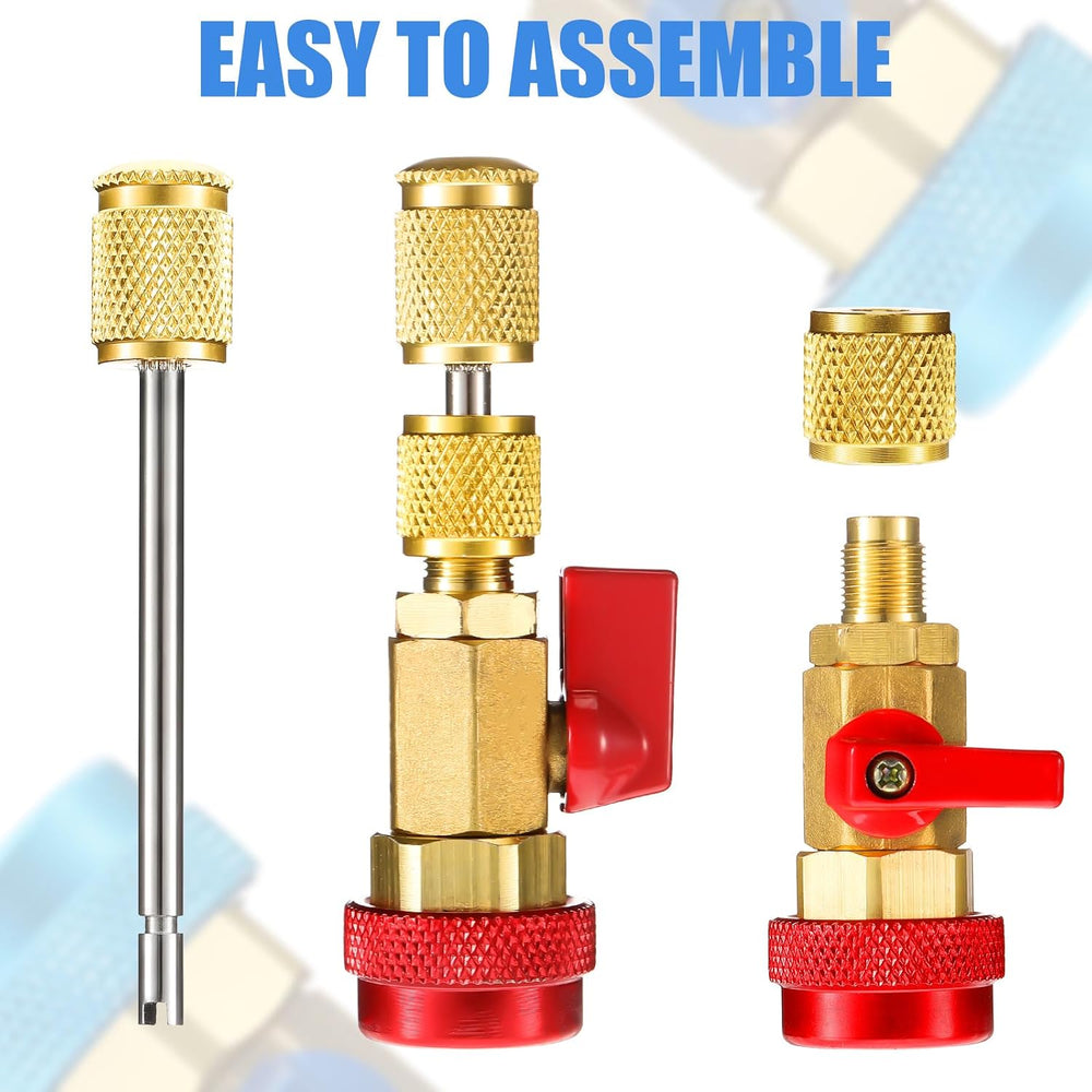 Frienda 35 Pcs R134A R12 AC Schrader Valve Core Tool