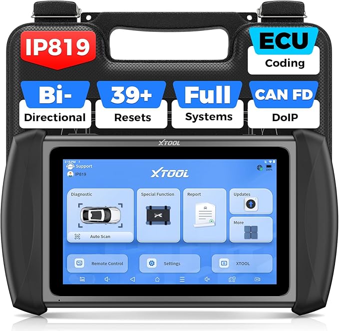 XTOOL IP819 V2.0 Bidirectional Scan Tool, 2025 Upgraded OBD2 Scanner