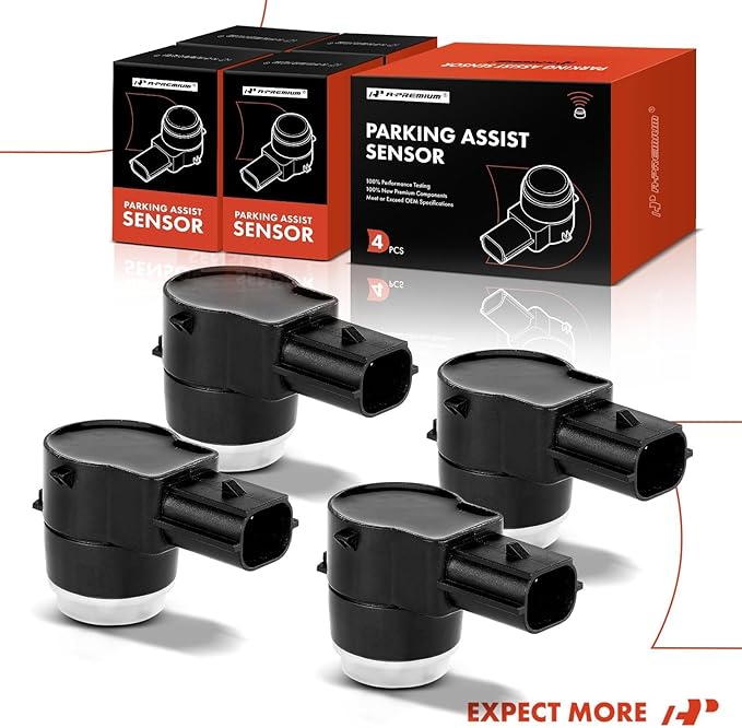 A-Premium 4-PC Reverse Backup Parking Aid Assist Sensor Compatible