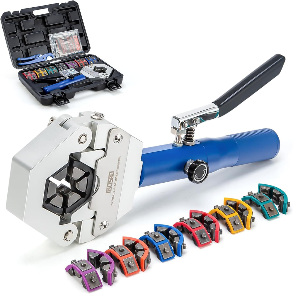 Hydraulic AC Hose Crimper Hydra-Krimp 71500 Manual A/C Hose Crimper Kit Air C...