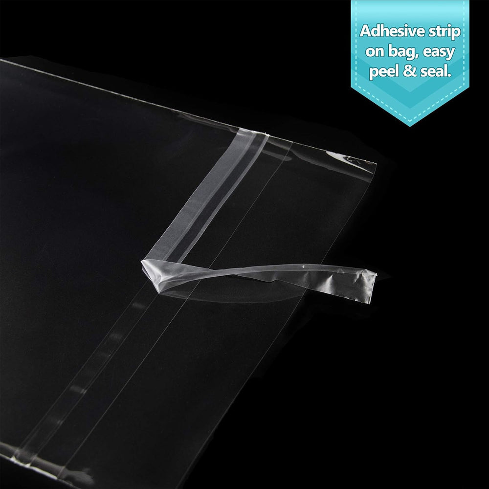Golden State Art 16x20 Inch Crystal Sealed Clear Plastic Sleeves,100 Pack