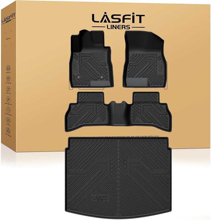 LASFIT Floor Mats & Cargo Mat for Buick Encore GX 2020-2026, TPE All Weather