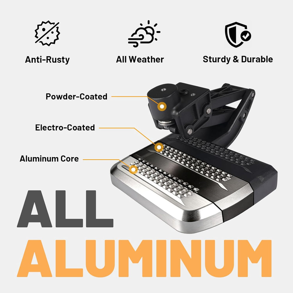 One-Piece Aluminum Upgraded Rear Bed Step Compatible with Toyota Tacoma 2024-...
