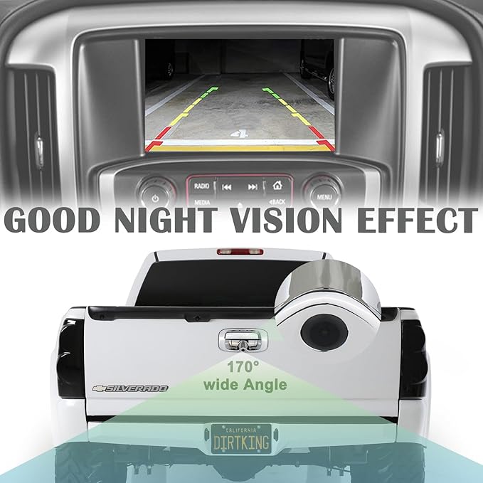 Backup Camera Tailgate Handle Rear View Camera Liftgate Latch Handle Chrome